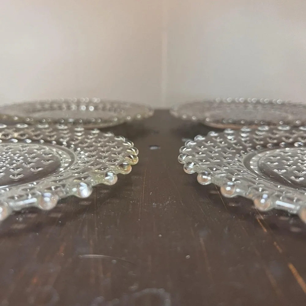 Duncan & Miller Hobnail Clear Luncheon Bread & Butter Plate 6